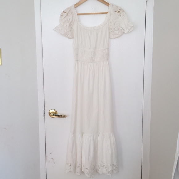 H&M Dresses & Skirts - H&M cotton embroidery anglaise maxi dress xs